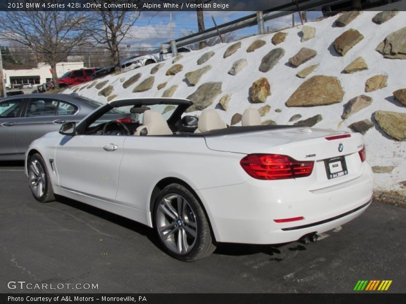 Alpine White / Venetian Beige 2015 BMW 4 Series 428i xDrive Convertible