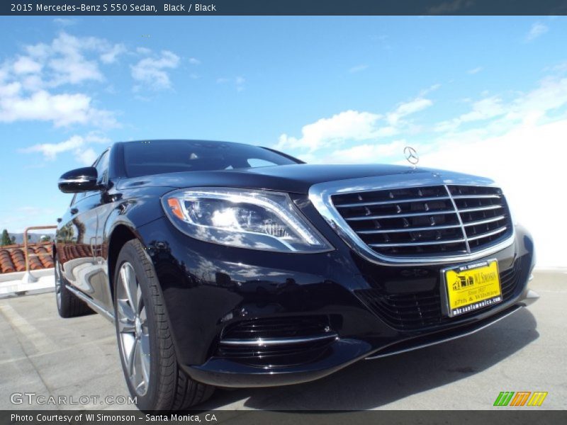 Black / Black 2015 Mercedes-Benz S 550 Sedan