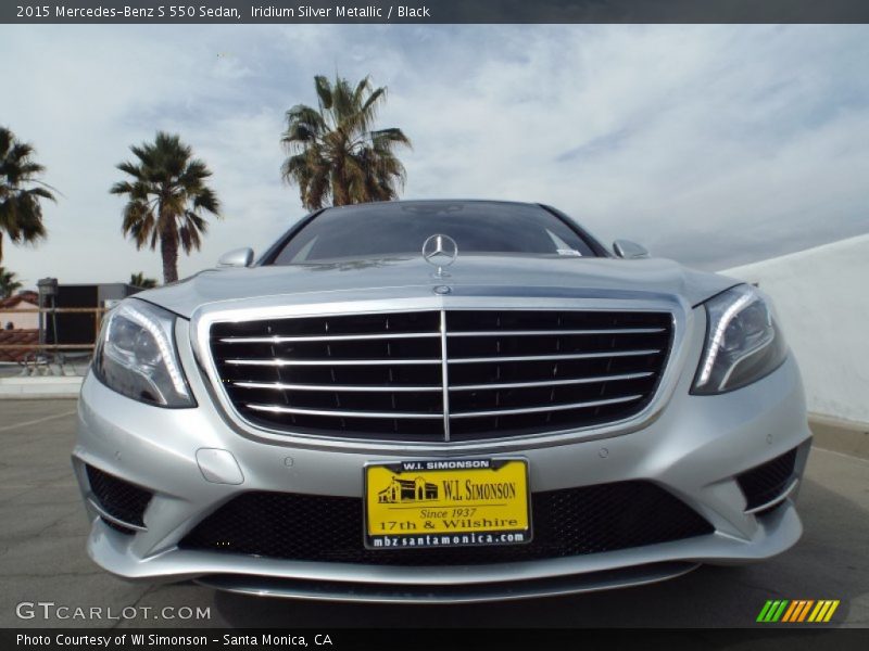 Iridium Silver Metallic / Black 2015 Mercedes-Benz S 550 Sedan