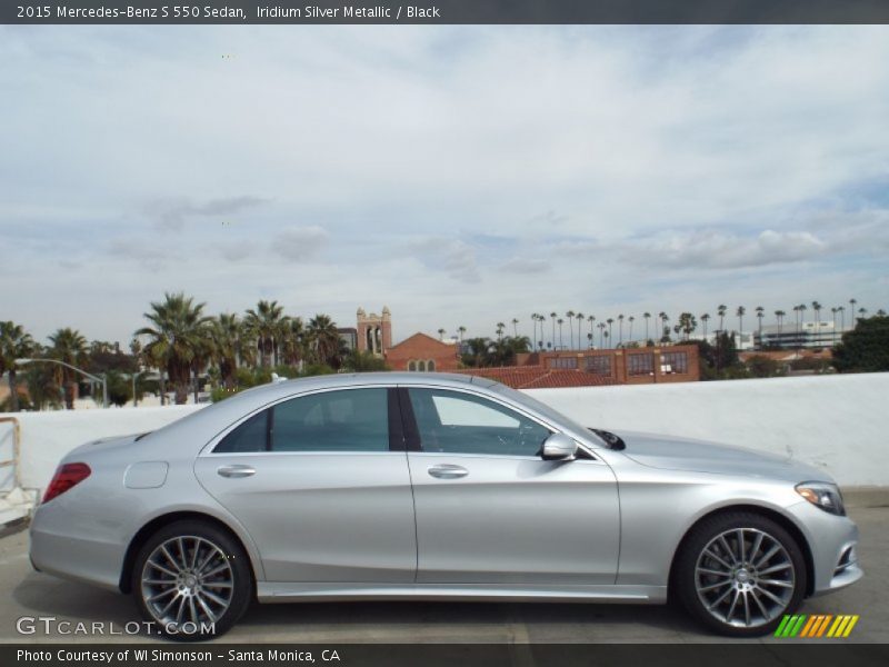 Iridium Silver Metallic / Black 2015 Mercedes-Benz S 550 Sedan