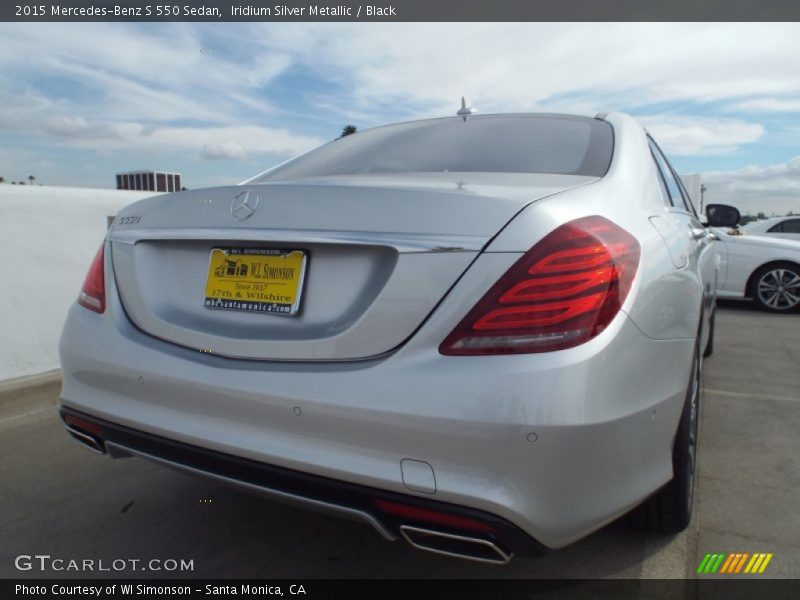 Iridium Silver Metallic / Black 2015 Mercedes-Benz S 550 Sedan