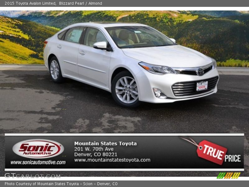 Blizzard Pearl / Almond 2015 Toyota Avalon Limited