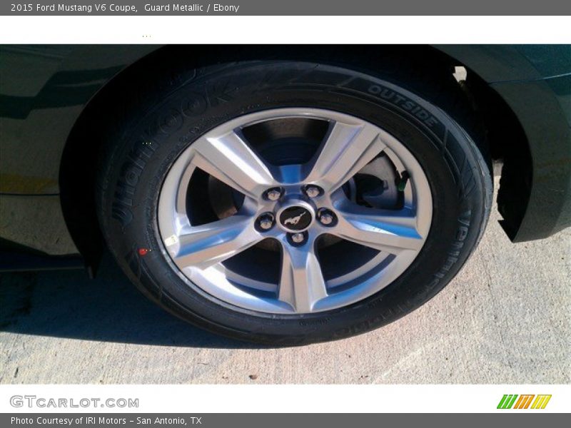 Guard Metallic / Ebony 2015 Ford Mustang V6 Coupe