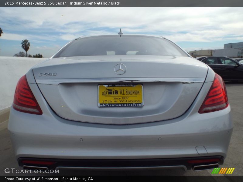 Iridium Silver Metallic / Black 2015 Mercedes-Benz S 550 Sedan