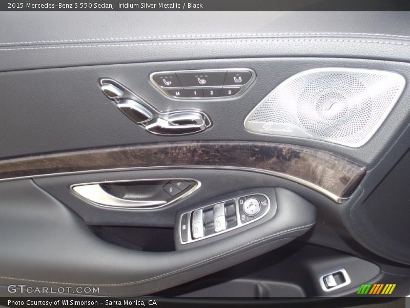 Iridium Silver Metallic / Black 2015 Mercedes-Benz S 550 Sedan
