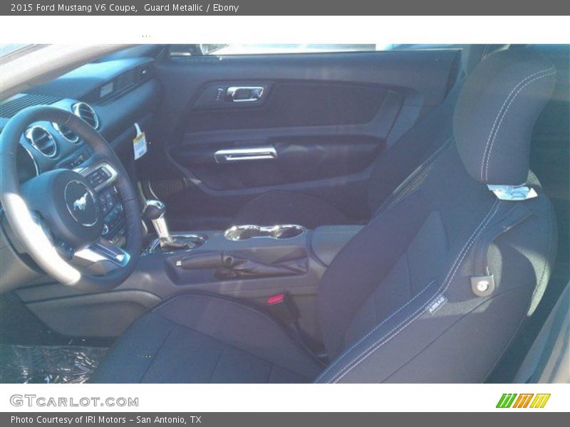 Guard Metallic / Ebony 2015 Ford Mustang V6 Coupe