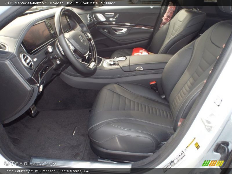 Iridium Silver Metallic / Black 2015 Mercedes-Benz S 550 Sedan