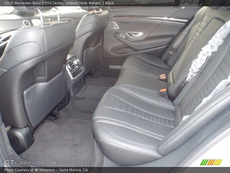 Iridium Silver Metallic / Black 2015 Mercedes-Benz S 550 Sedan
