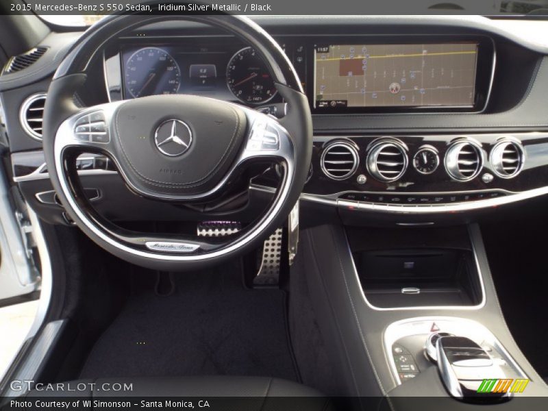 Iridium Silver Metallic / Black 2015 Mercedes-Benz S 550 Sedan