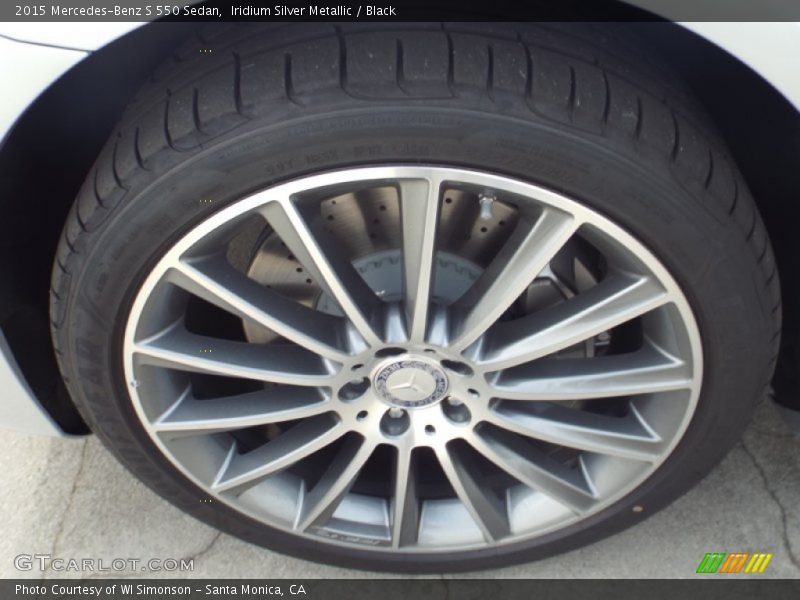 Iridium Silver Metallic / Black 2015 Mercedes-Benz S 550 Sedan