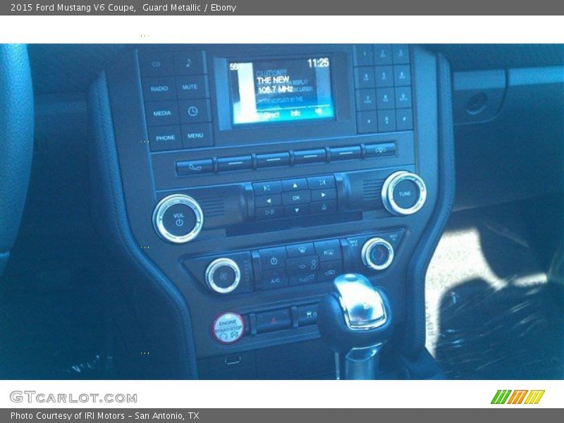 Guard Metallic / Ebony 2015 Ford Mustang V6 Coupe