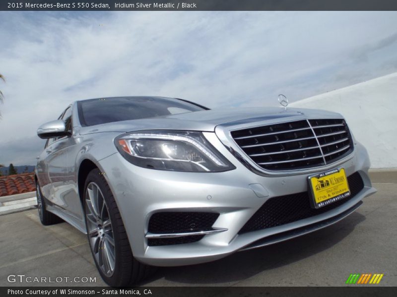 Iridium Silver Metallic / Black 2015 Mercedes-Benz S 550 Sedan
