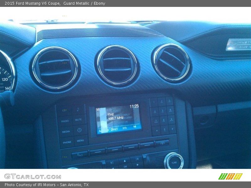 Guard Metallic / Ebony 2015 Ford Mustang V6 Coupe