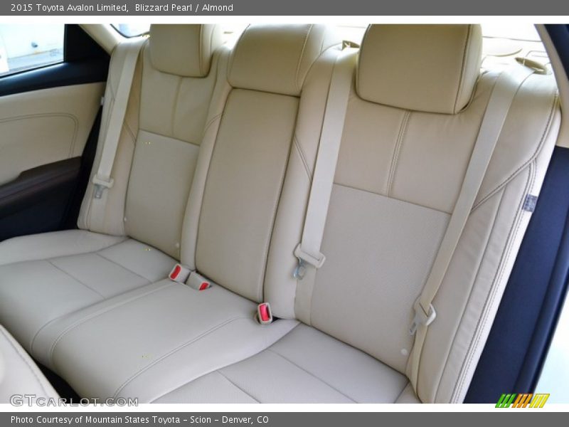 Rear Seat of 2015 Avalon Limited
