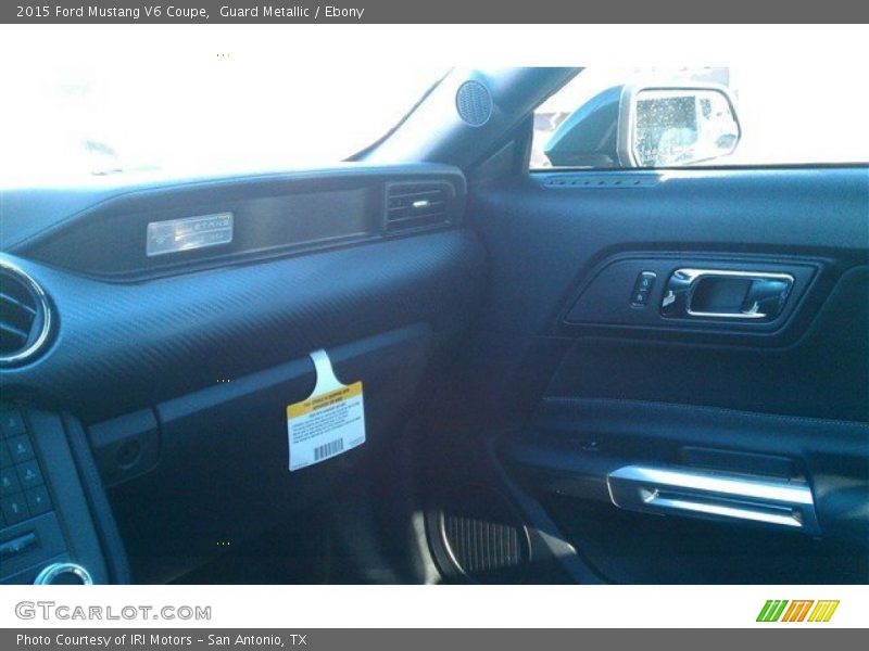 Guard Metallic / Ebony 2015 Ford Mustang V6 Coupe