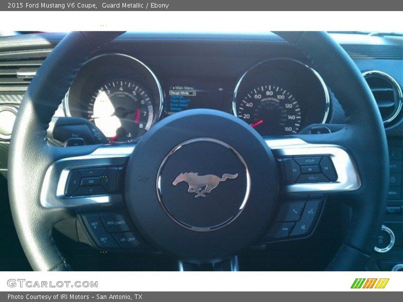 Guard Metallic / Ebony 2015 Ford Mustang V6 Coupe