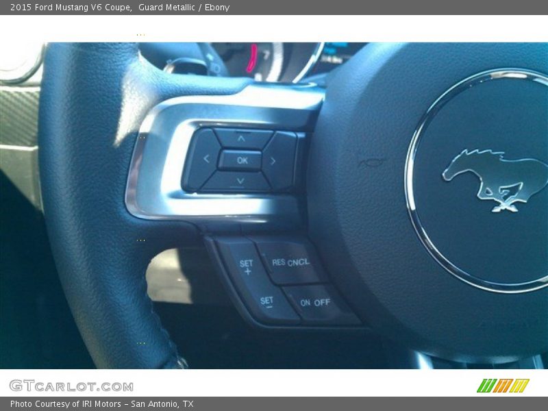 Guard Metallic / Ebony 2015 Ford Mustang V6 Coupe
