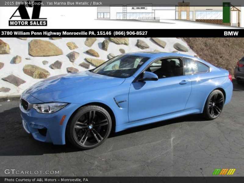Yas Marina Blue Metallic / Black 2015 BMW M4 Coupe
