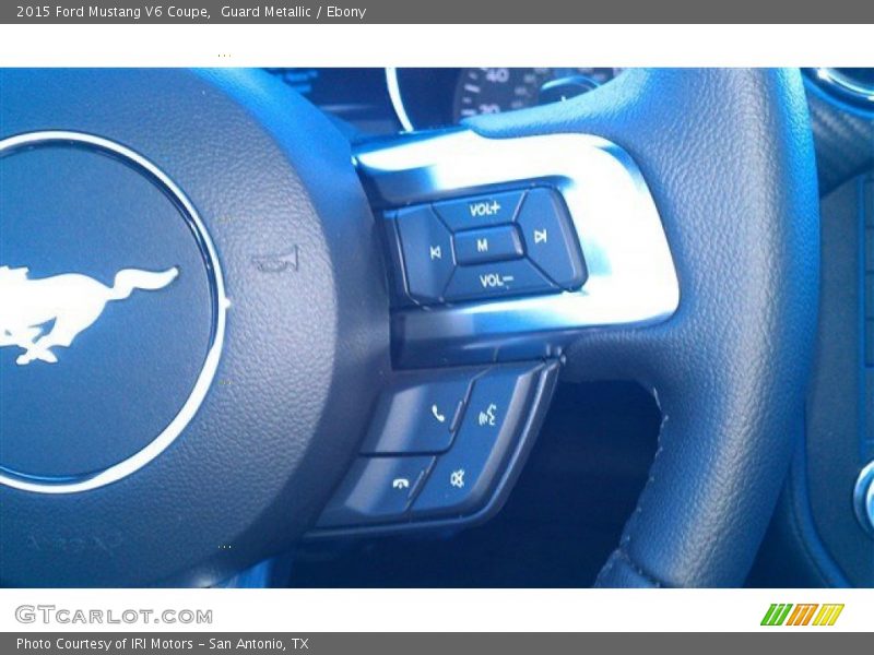 Guard Metallic / Ebony 2015 Ford Mustang V6 Coupe
