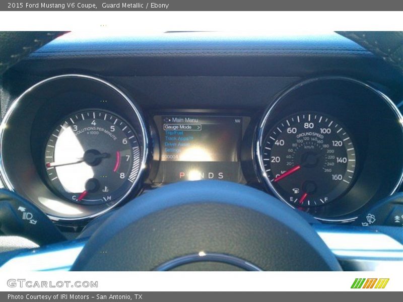 Guard Metallic / Ebony 2015 Ford Mustang V6 Coupe