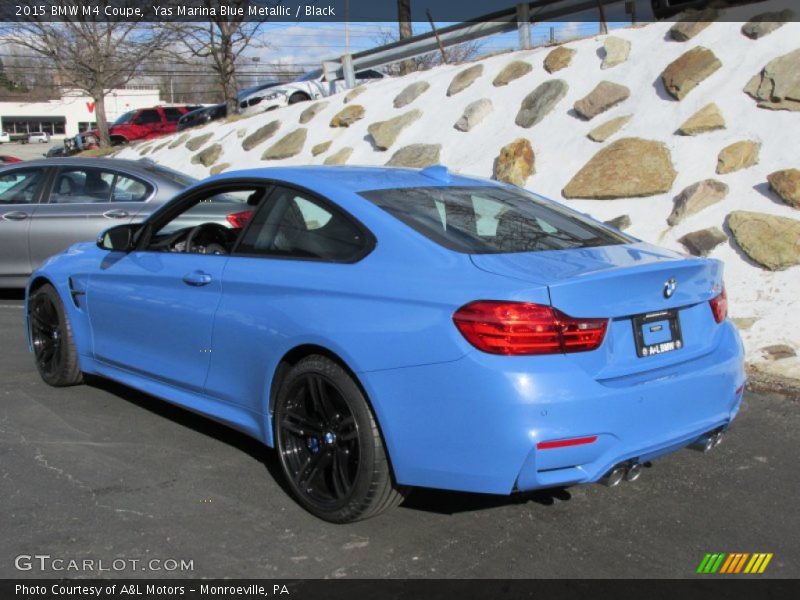 Yas Marina Blue Metallic / Black 2015 BMW M4 Coupe