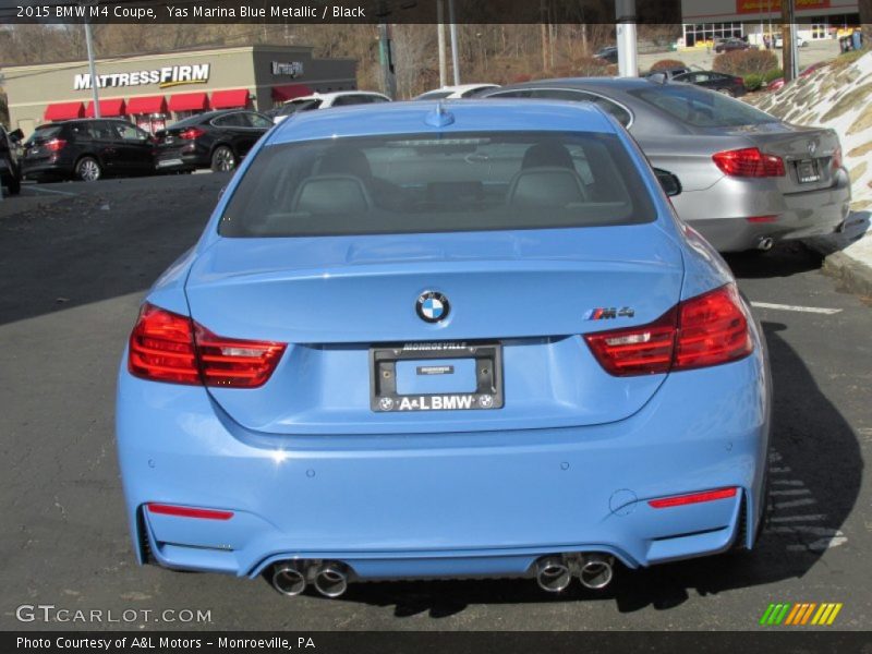 Yas Marina Blue Metallic / Black 2015 BMW M4 Coupe