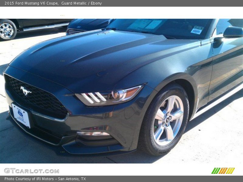 Guard Metallic / Ebony 2015 Ford Mustang V6 Coupe