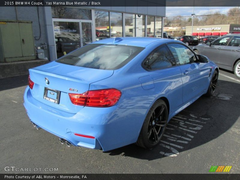 Yas Marina Blue Metallic / Black 2015 BMW M4 Coupe