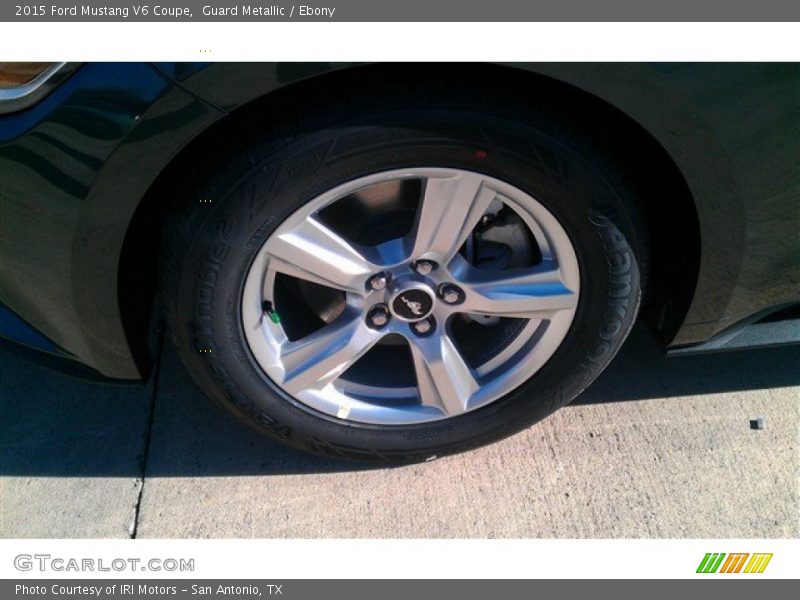 Guard Metallic / Ebony 2015 Ford Mustang V6 Coupe