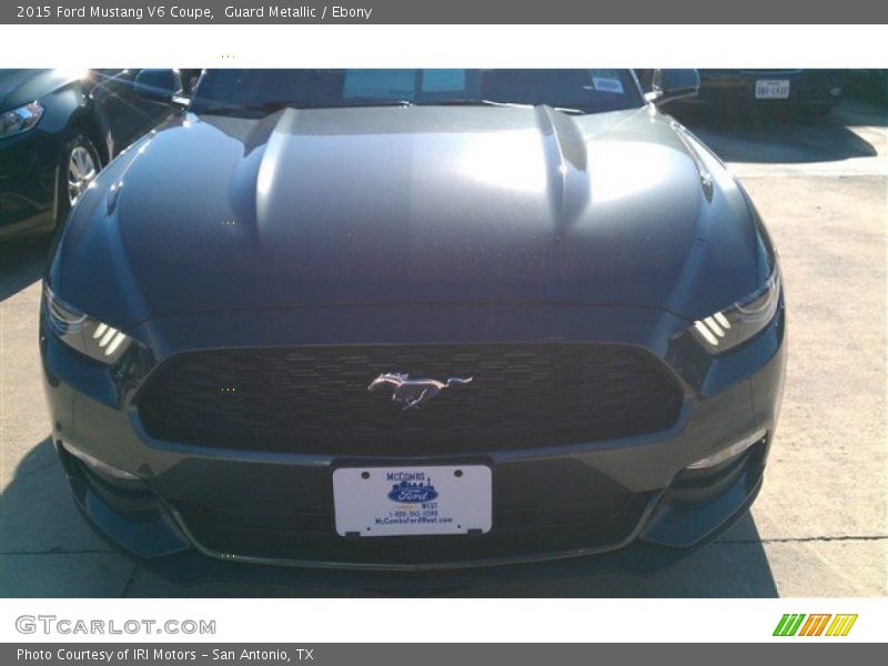 Guard Metallic / Ebony 2015 Ford Mustang V6 Coupe