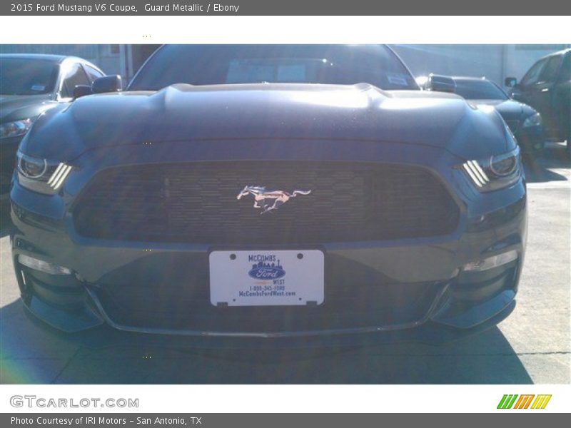 Guard Metallic / Ebony 2015 Ford Mustang V6 Coupe
