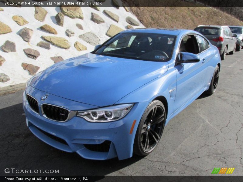Yas Marina Blue Metallic / Black 2015 BMW M4 Coupe