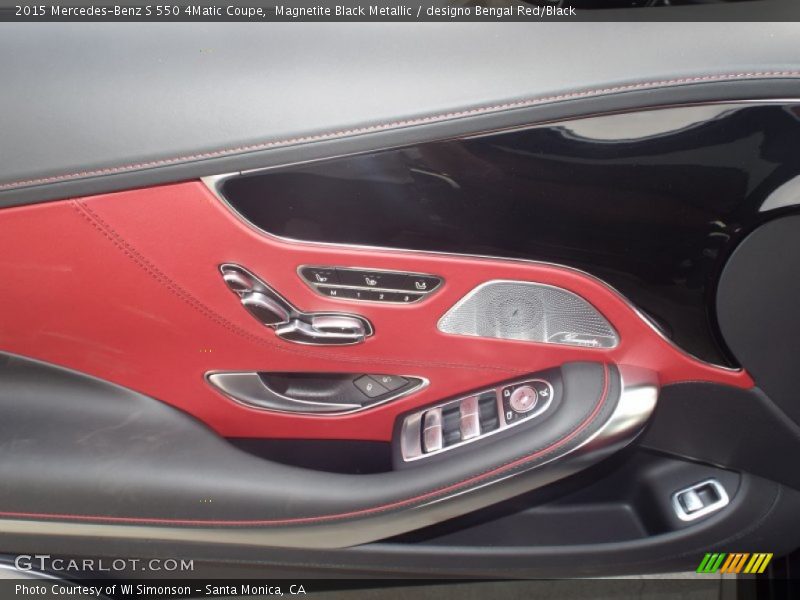 Magnetite Black Metallic / designo Bengal Red/Black 2015 Mercedes-Benz S 550 4Matic Coupe