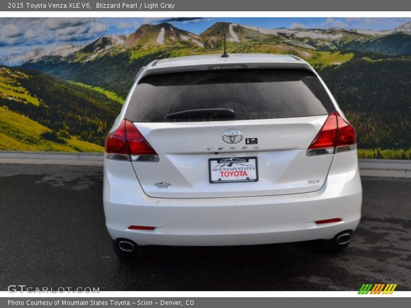 Blizzard Pearl / Light Gray 2015 Toyota Venza XLE V6