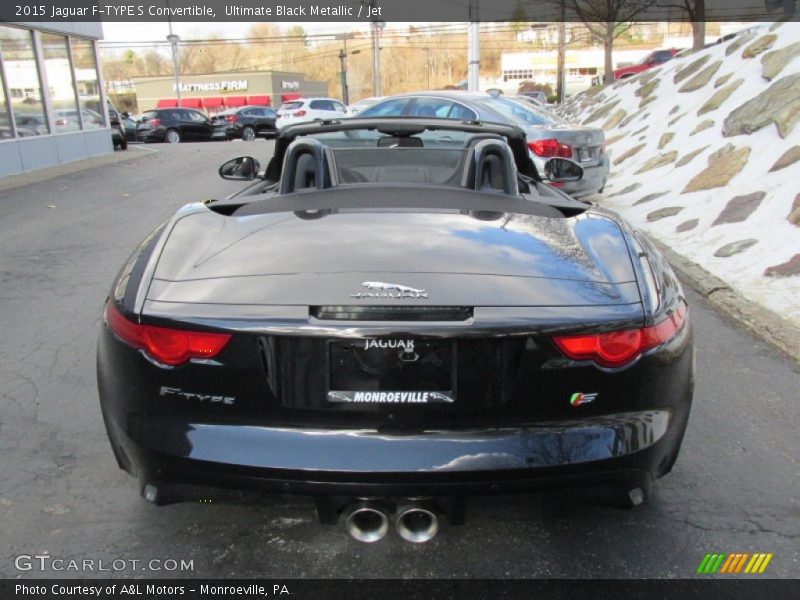 Ultimate Black Metallic / Jet 2015 Jaguar F-TYPE S Convertible