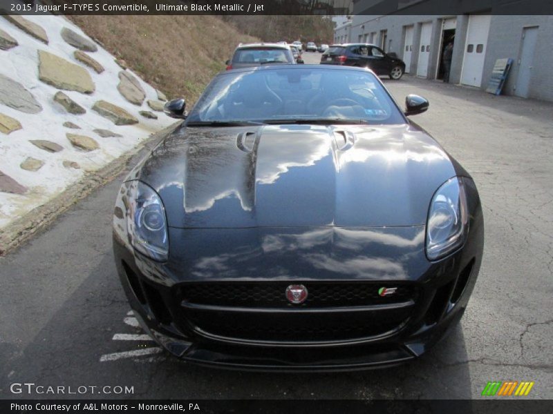 Ultimate Black Metallic / Jet 2015 Jaguar F-TYPE S Convertible