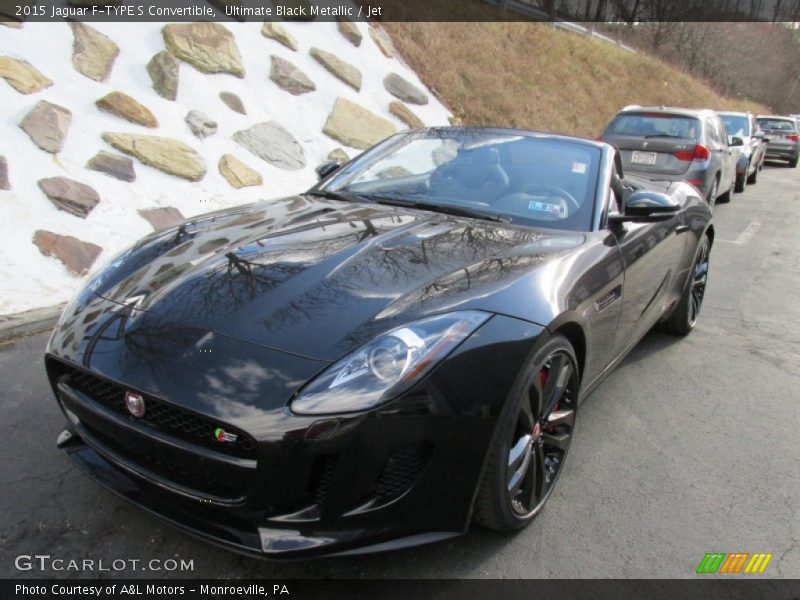 Ultimate Black Metallic / Jet 2015 Jaguar F-TYPE S Convertible