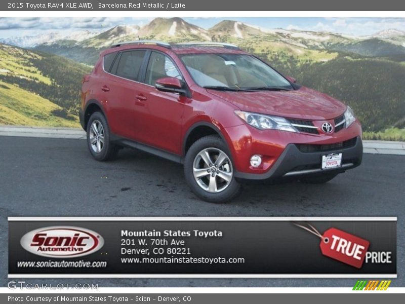 Barcelona Red Metallic / Latte 2015 Toyota RAV4 XLE AWD