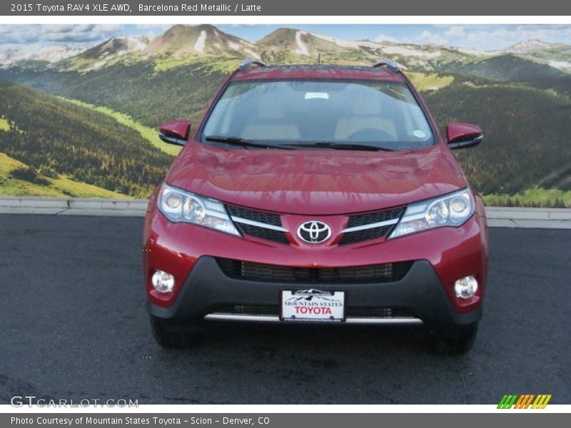 Barcelona Red Metallic / Latte 2015 Toyota RAV4 XLE AWD