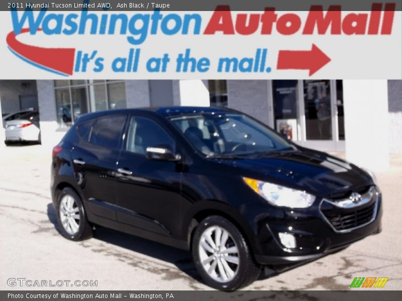 Ash Black / Taupe 2011 Hyundai Tucson Limited AWD