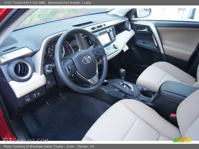 Barcelona Red Metallic / Latte 2015 Toyota RAV4 XLE AWD