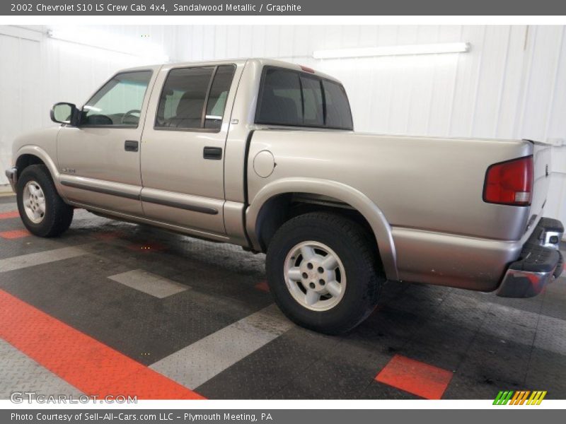 Sandalwood Metallic / Graphite 2002 Chevrolet S10 LS Crew Cab 4x4