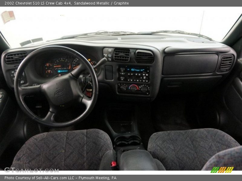 Sandalwood Metallic / Graphite 2002 Chevrolet S10 LS Crew Cab 4x4