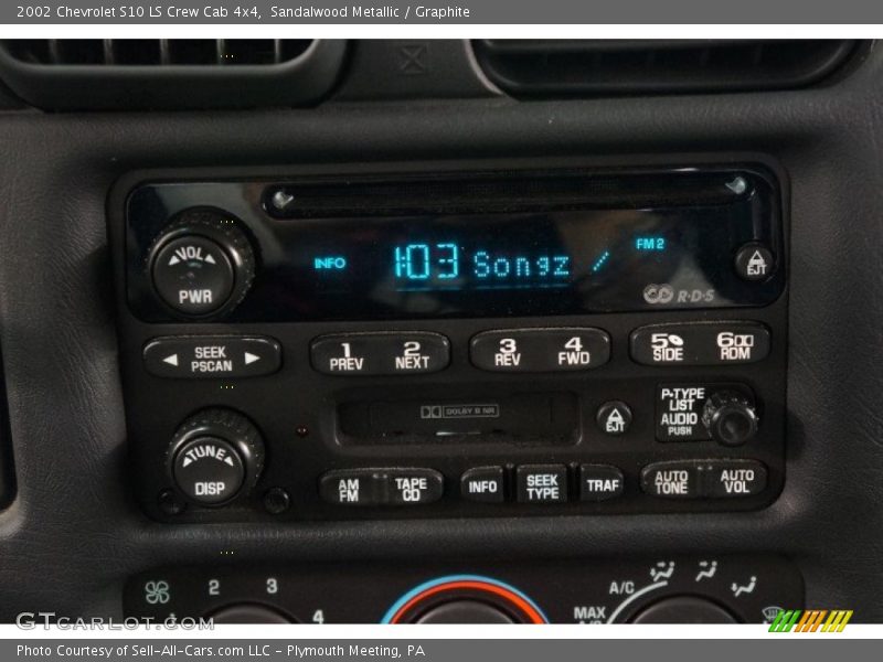 Sandalwood Metallic / Graphite 2002 Chevrolet S10 LS Crew Cab 4x4