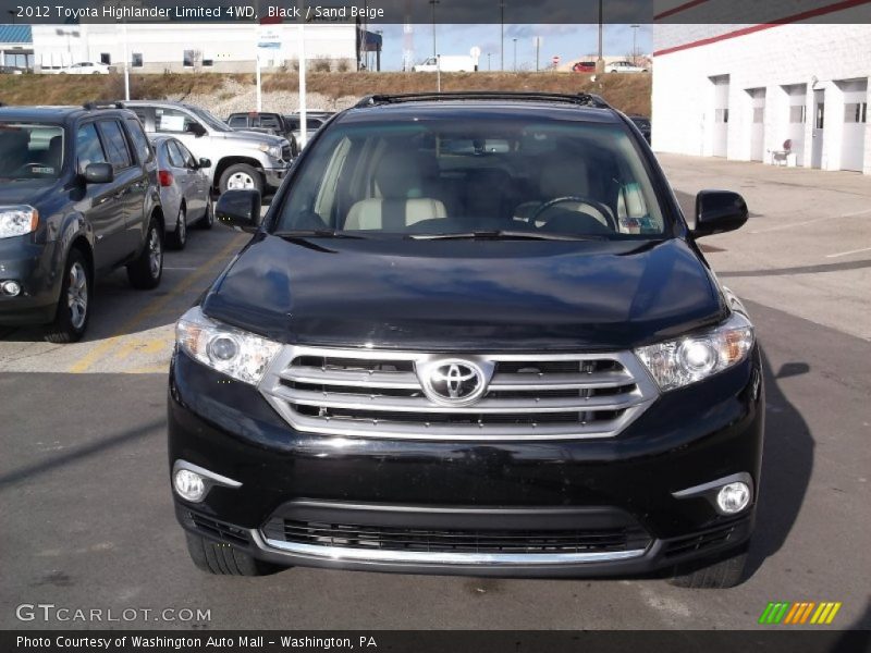 Black / Sand Beige 2012 Toyota Highlander Limited 4WD