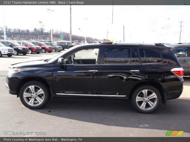 Black / Sand Beige 2012 Toyota Highlander Limited 4WD