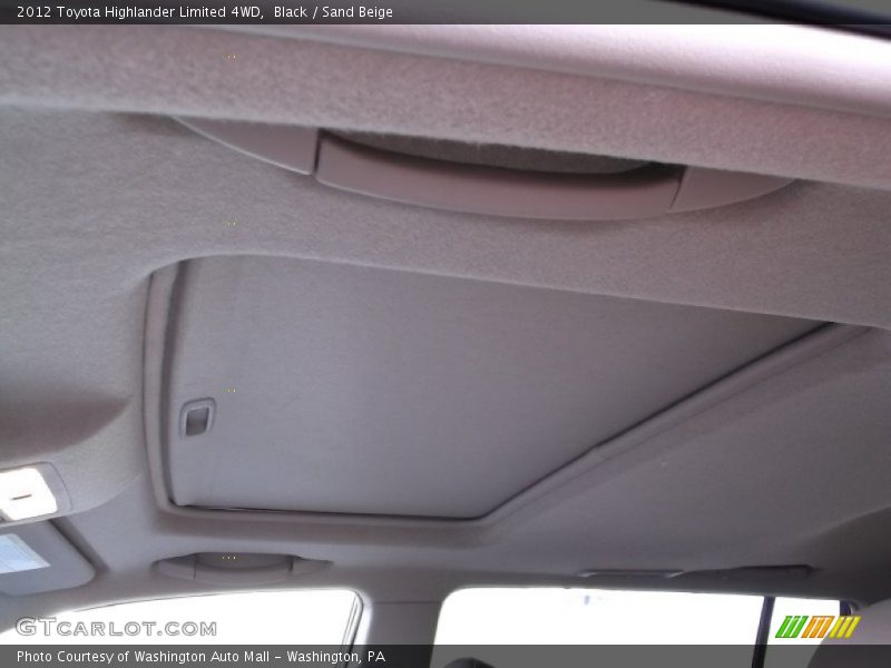 Black / Sand Beige 2012 Toyota Highlander Limited 4WD