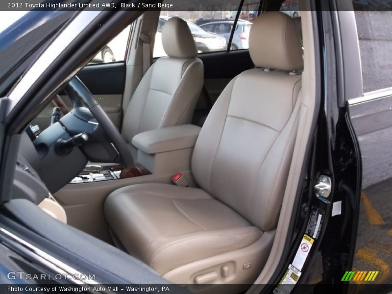 Black / Sand Beige 2012 Toyota Highlander Limited 4WD