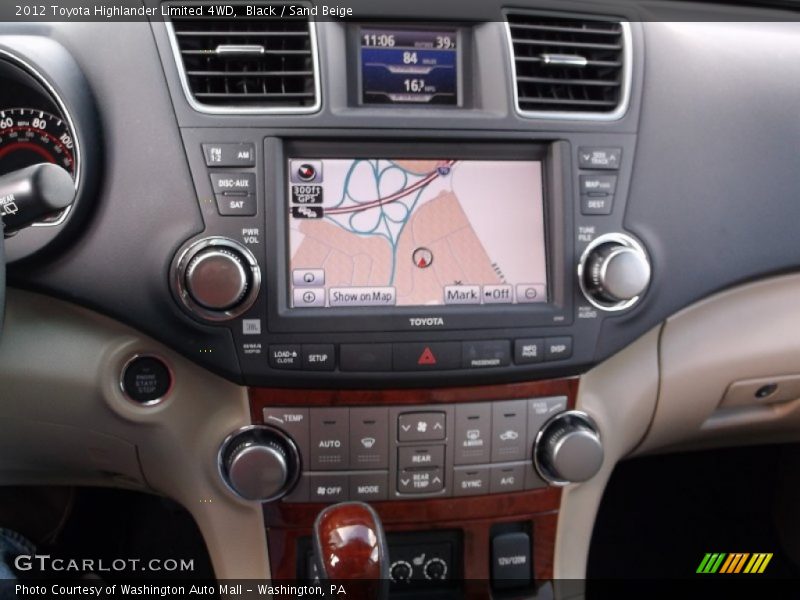 Black / Sand Beige 2012 Toyota Highlander Limited 4WD