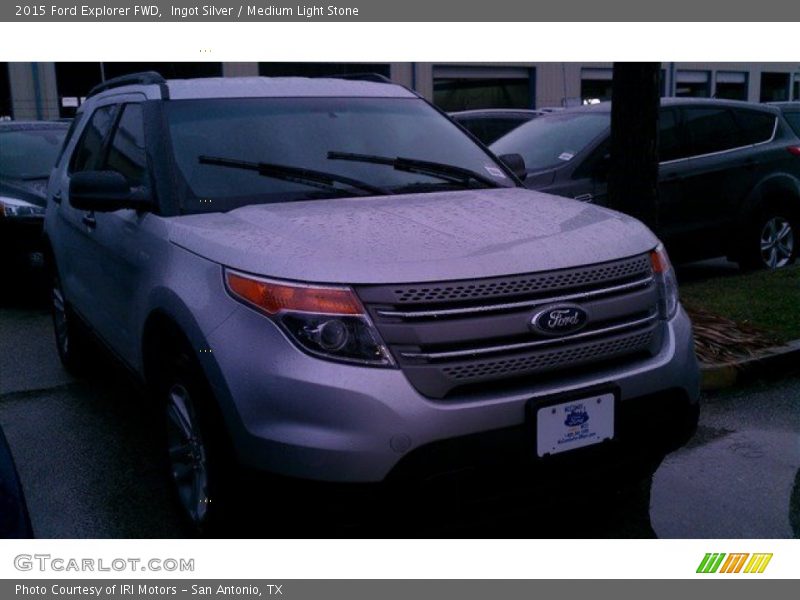 Ingot Silver / Medium Light Stone 2015 Ford Explorer FWD